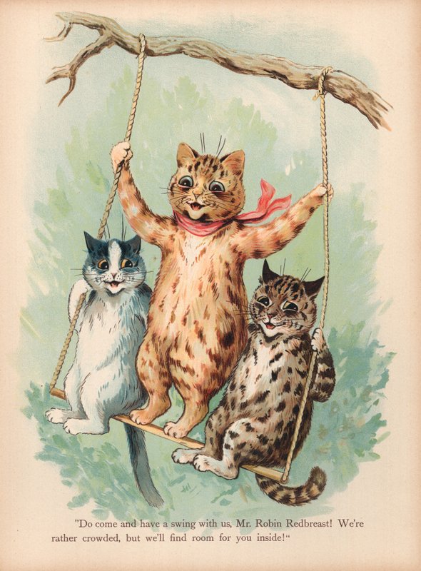 ルイ・ウェイン・キャッツ（クロモリト） 作： ルイス・ウェイン