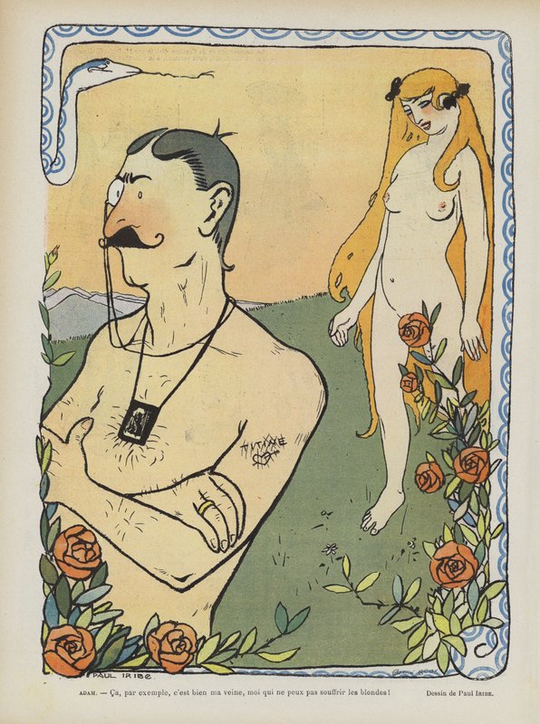雑誌「Le Rire」の挿絵 作： ポール・イリベ