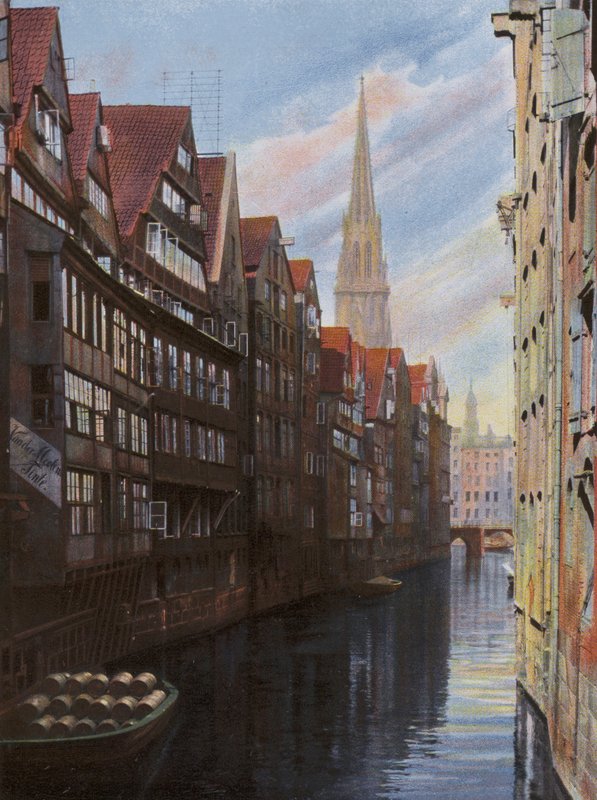 Hamburg：グロナインガー通り付近の船団（写真 作： 写真家ドイツ語