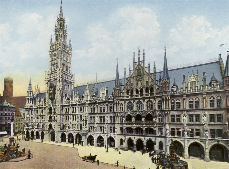ミュンヘン/Munich: 新市庁舎(写真) 作： 写真家ドイツ語