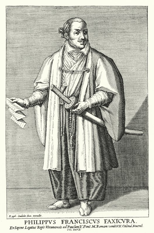 支倉常長、教皇駐日大使、1615年 作： サデラーの後のラファエルI