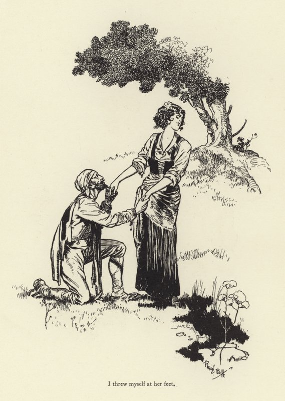 彼女の足元に身を投げた 作： ルネ・ブル