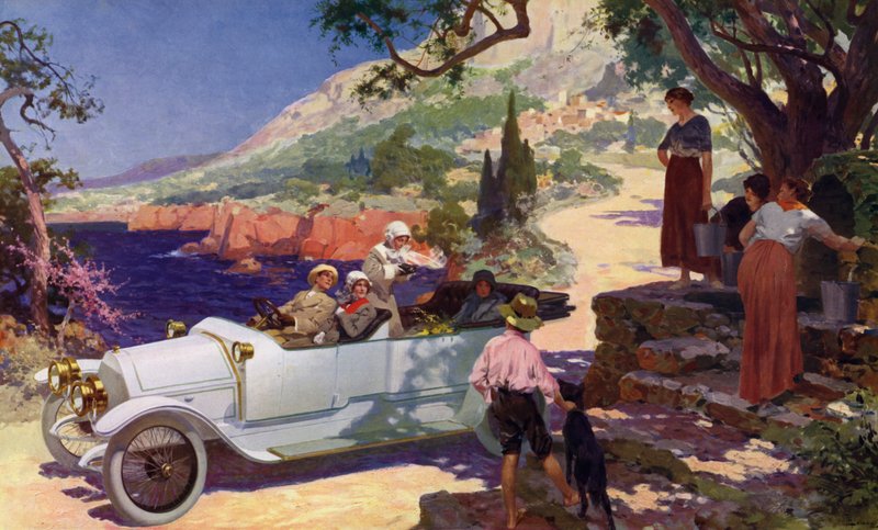 コートダジュールを車で周遊 作： ルネ・レロング