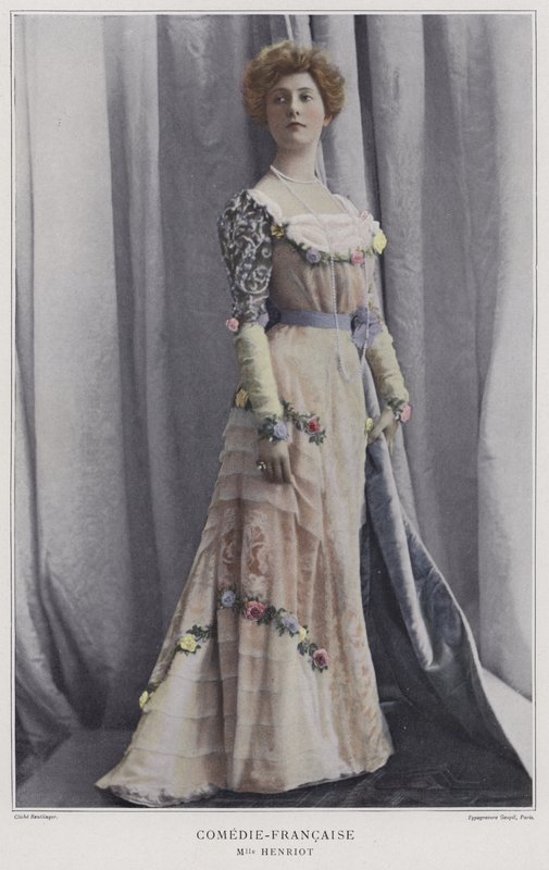 Henriette Henriot、フランスの女優（カラー写真） 作： ロイトリンゲンスタジオ