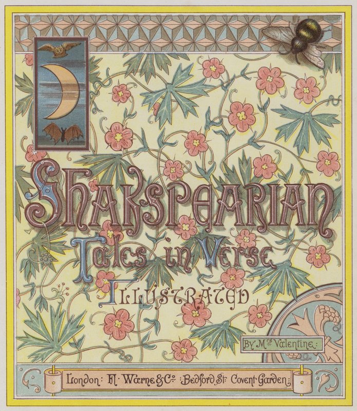 Shakspearian Tales in Verseのタイトルページのイラスト 作： リチャード・アンドレ