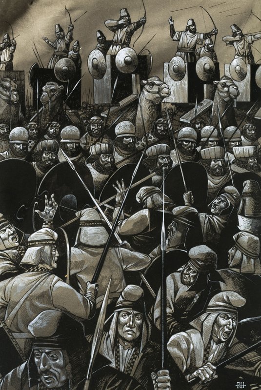 剣士と弓兵による正体不明の戦い 作： リチャード・フック