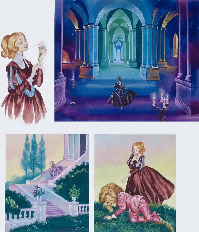 美女と野獣』の挿絵 作： ロン・エンブルトン