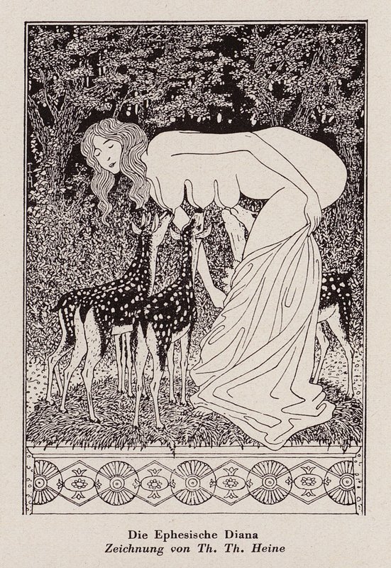 Ephesian Diana (litho) 作： トーマス・セオドア・ハイネ