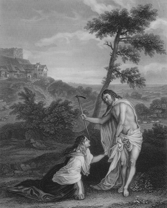 彼の復活後のキリストの出現 作： Tiziano Vecelli