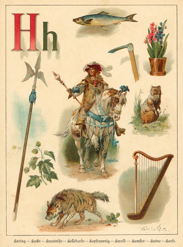 Letter H (chromolitho) 作： ウォルター・ツヴァイグル