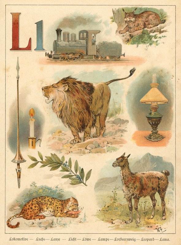 Letter L (chromolitho) 作： ウォルター・ツヴァイグル