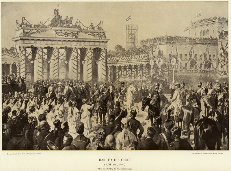 1871年にベルリンでオットーフォンビスマルク 作： ヴィルヘルム・カンプハウゼン