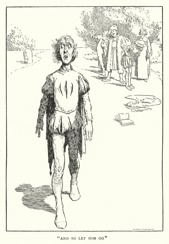 "And so let him go" (litho) 作： ウィリアムヒースロビンソン