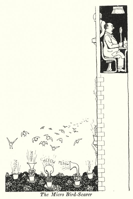The Micro Bird-Scarer (litho) 作： ウィリアムヒースロビンソン
