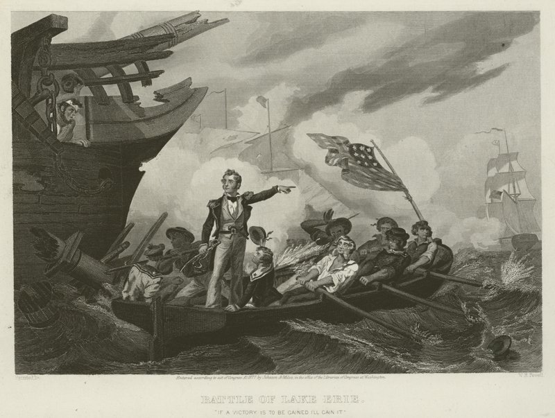 エリー湖の戦い、1813 作： ウィリアム・ヘンリー・パウエル