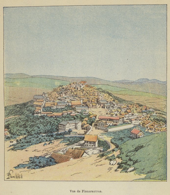 Vue de Fianarantsoa 作： ルイ・チャールズ・ボンブルドの後